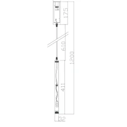 Подвесной светильник Телескоп / Telescope (Хром) FR5168PL-L3CH