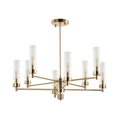 Люстра на штанге «LUMION» 5274/8C, серия: KAMILLA (крепление на планке). Фото 1.