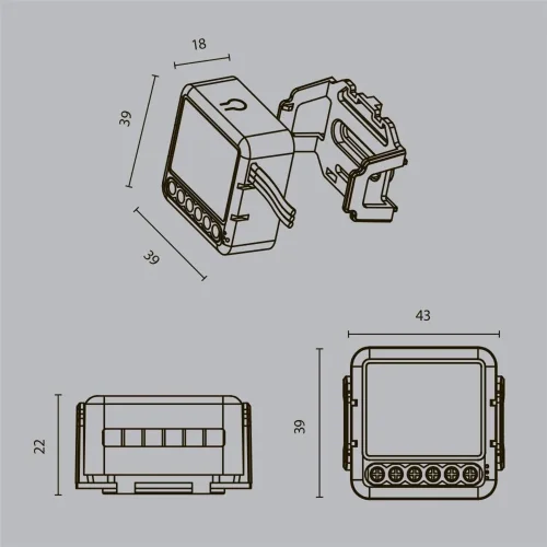 W-Fi выключатель четырехканальный MD004 (Белый) - фото 7