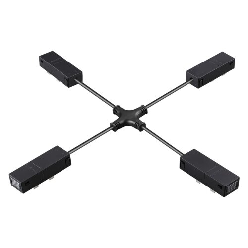 Гибкий токопроводящий соединитель Х-образный «Novotech» 135315, серия: VECTOR. Фото 1.