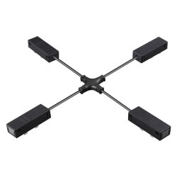 Гибкий токопроводящий соединитель Х-образный «Novotech» 135315, серия: VECTOR