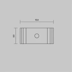 Комплект креплений (для профиля 25x42 и 35x51) 4 шт., ALM-2542-MT (Серебро) 642062