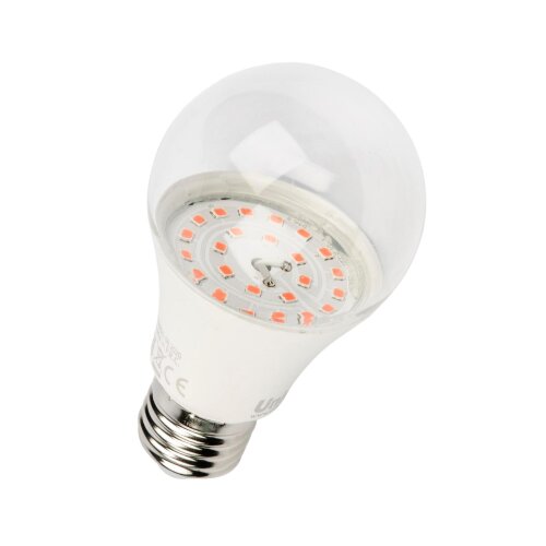 LED-A60-9W-SP-E27-CL ALM01WH Лампа светодиодная для растений, Форма A, прозрачная колба, Материал корпуса пластик - фото 4