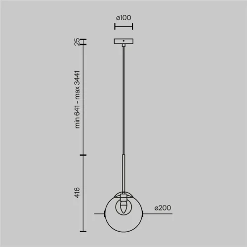 Подвесной светильник Basic form G9х1 (Золото) - фото 13