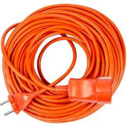 YX10-101 -UCK-1N-2x1.00-30M-O ORANGE Удлинитель силовой в бухте, б-з, 1гнездо, 30м ПВС 2х1.00, 10A, Оранжевый, TМ Uniel