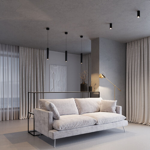 Светильник потолочный светодиодный Trio 8W 3000K черный - Фото 2