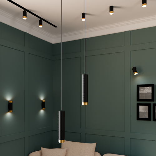 Светильник WOLTA WSL-GU10/W10BG под лампу GU10 Черный / Золотой CELLA - фото 3.