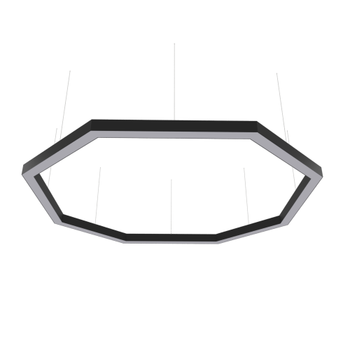 Светильник WOLTA PRO КОНТУР ОКТА ДСО03-144-600-3К-Ч Матовый - фото 2.