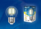 LED-G45-7,5W/WW/E27/CL GLA01TR Лампа светодиодная. Форма "шар", прозрачная. Серия Air. Теплый белый свет (3000K) - фото