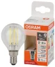 Лампа светодиодная филаментная 5W/6500K (=60W) E14 | Шарик | LED Star 5Y FILAMENT | - OSRAM. Фото