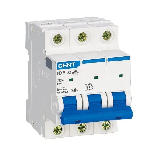 Выключатель автоматический модульный 3п C 63А 4.5кА NXB-63S (R) CHINT 296833 - фото