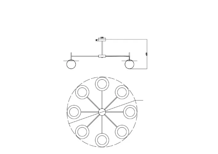 Подвесной светильник Freya FR5202PL-08BS (Латунь) - фото 2