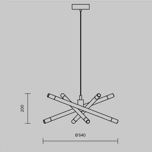 Подвесной светильник Жезлы / Wands (Латунь) FR6130PL-L24B - фото 7