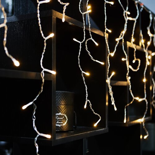 ULD-B6007-300-DTA WARM WHITE IP44 Бахрома светодиодная, 6м, 300 светодиодов, Теплый белый свет, Провод прозрачный - фото 13