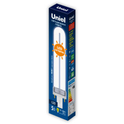 LED-PL-5W-4000K-G23-FR PLZ03WH Лампа светодиодная, Форма PL, матовая, Белый свет 4000K