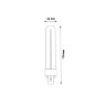 LED-PL-5W-4000K-G23-FR PLZ03WH Лампа светодиодная, Форма PL, матовая, Белый свет 4000K - фото 4