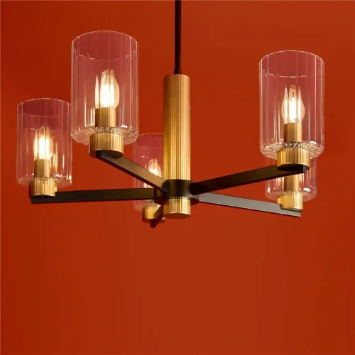 Потолочный светильник Freya FR2051CL-05BBS (Черный и Латунь) - фото 11