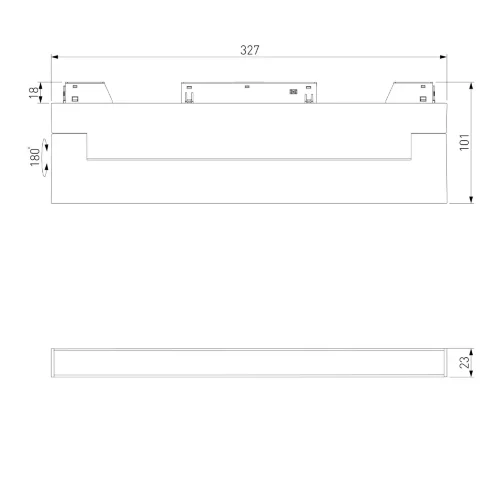 Умный трековый светильник 18W 2700-6500K Dim Kos Slim Magnetic 85083/01 - фото 8