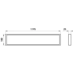 Светильник светодиодный SPO-17-9-6K-40 40Вт 6500К 3600Лм <1% IP40 180х1195х25 с равномерной засветкой матовый Эра Б0061340