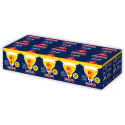 LED-JCDR-10W-WW-GU5.3-NR Набор из 10штук Лампа светодиодная, Форма JCDR, матовая, Серия Norma, Теплый белый свет 3000K, Картон