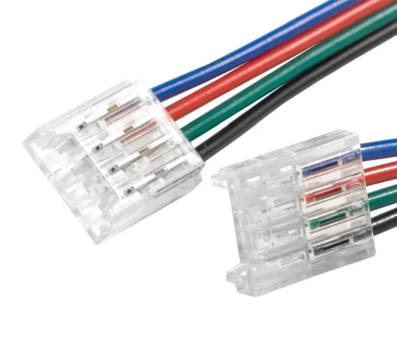 Коннектор 4pin/провод15см/4pin для SMD-лент RGB 10мм, соединительный - фото