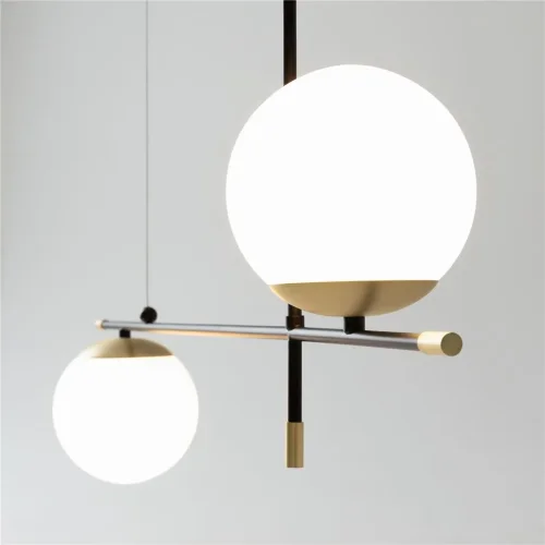 Подвесной светильник Nostalgia E14х2 40Вт (Черный и Золото) - фото 7