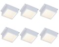 Универсальный офисный светодиодный светильник Грильято комплект 6 шт 36 Вт IP44 100x100x40 мм 3000K Призма - фото 3
