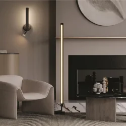 Напольный светильник (торшер) Combo 3000-6000К 24Вт (Черный)