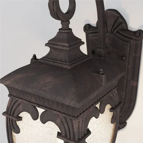 Настенный светильник (бра) Fleur E27х1 60Вт IP 44 (Бронза Антик) - фото 3