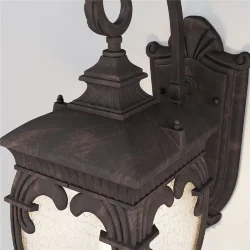 Настенный светильник (бра) Fleur E27х1 60Вт IP 44 (Бронза Антик)