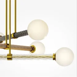 Подвесной светильник Teatro G9х6 (Латунь)