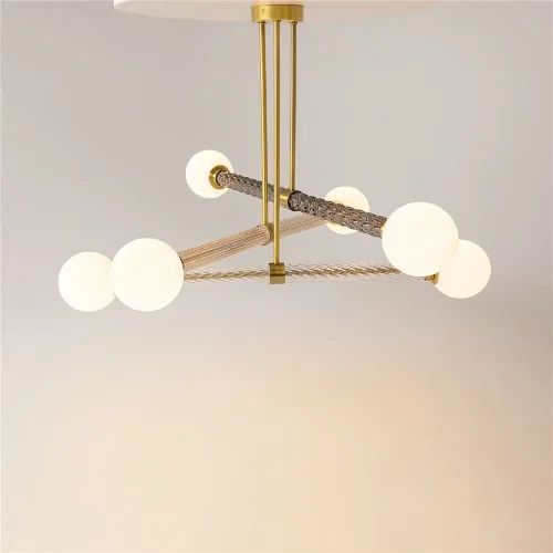 Подвесной светильник Teatro G9х6 (Латунь) - фото 10