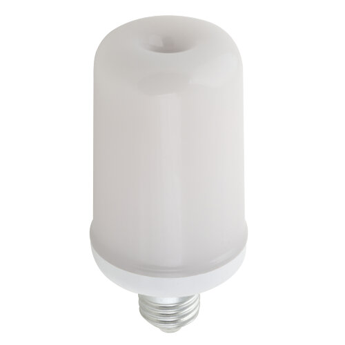 LED-L60-6W-FLAME-E27-FR PLD01WH Лампа светодиодная декоративная с типом свечения эффект пламени, Форма цилиндр, матовая. - фото 2