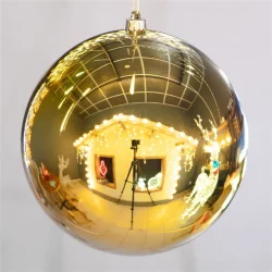 Шар на Елку Светло-Золотой, Ø25 см