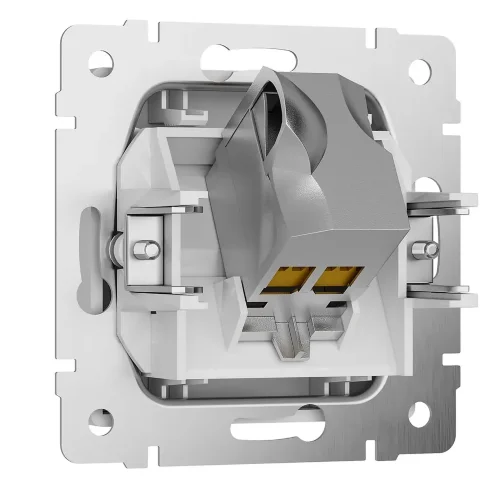 Розетка Ethernet RJ-45 cat. 6A экранированная (белый матовый) W5120001 - фото 2