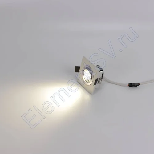 Светодиодный светильник встраиваемый 65 Series White Square (3W,Day White) - фото 3.