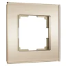 Рамка из стекла на 1 пост Senso шампань soft-touch W0013111 - фото