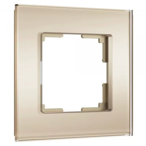 Рамка из стекла на 1 пост Senso шампань soft-touch W0013111 - фото 6