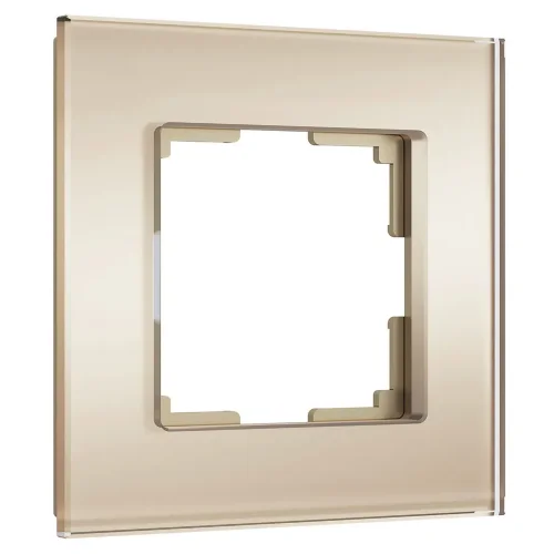 Рамка из стекла на 1 пост Senso шампань soft-touch W0013111 - фото 2