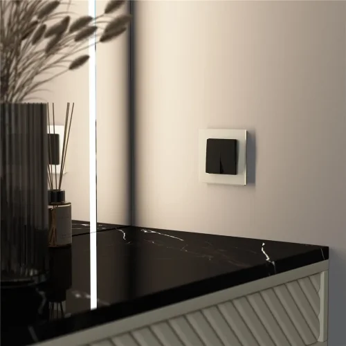 Рамка из стекла на 1 пост Senso шампань soft-touch W0013111 - фото 3