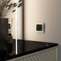 Рамка из стекла на 1 пост Senso шампань soft-touch W0013111