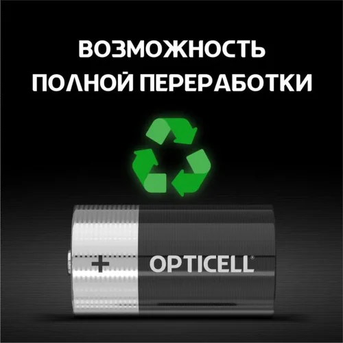 Элемент питания алкалиновый D/LR20 1.5В (блист. 2шт) Basic Opticell 5051005/6051005 - фото 6