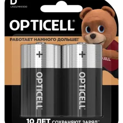 Элемент питания алкалиновый D/LR20 1.5В (блист. 2шт) Basic Opticell 5051005/6051005