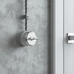 Переключатель/выключатель одноклавишный Vintage серебро матовый/хром W5812054