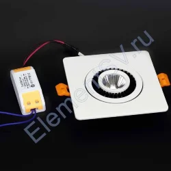 Светодиодный светильник JH-THD14-7W Square B756 (7W, Warm white)