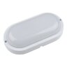 ULW-Q215 12W-4000K SENSOR IP65 WHITE Светильник светодиодный влагозащищенный, с датчиком звука и освещенности, Овал, Белый свет 4000K, 960Лм, 178Х86мм, Корпус белый, ТМ Volpe. - фото 1