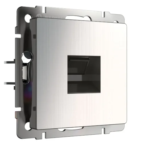 Розетка Ethernet RJ-45 (глянцевый никель) W1181002 - фото