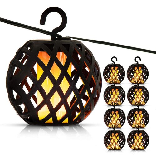 USL-S-120-PM2000 FIRE BALLS Садовая гирлянда на солнечной батарее Огненные шары, 80 светодиодов, Эффект пламени, 1xАА Ni-Mh аккумулятор в-к, IP44, TM Uniel - фото 3