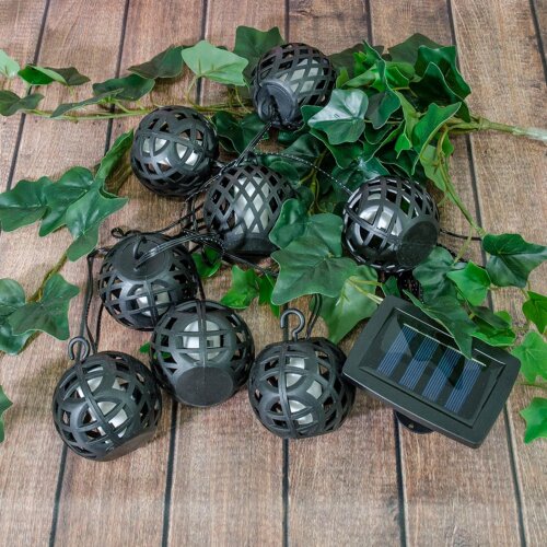 USL-S-120-PM2000 FIRE BALLS Садовая гирлянда на солнечной батарее Огненные шары, 80 светодиодов, Эффект пламени, 1xАА Ni-Mh аккумулятор в-к, IP44, TM Uniel - фото 5