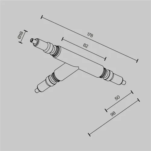 Фиксатор для накладного монтажа системы Axity (Черный) CA007TC-B - фото 6